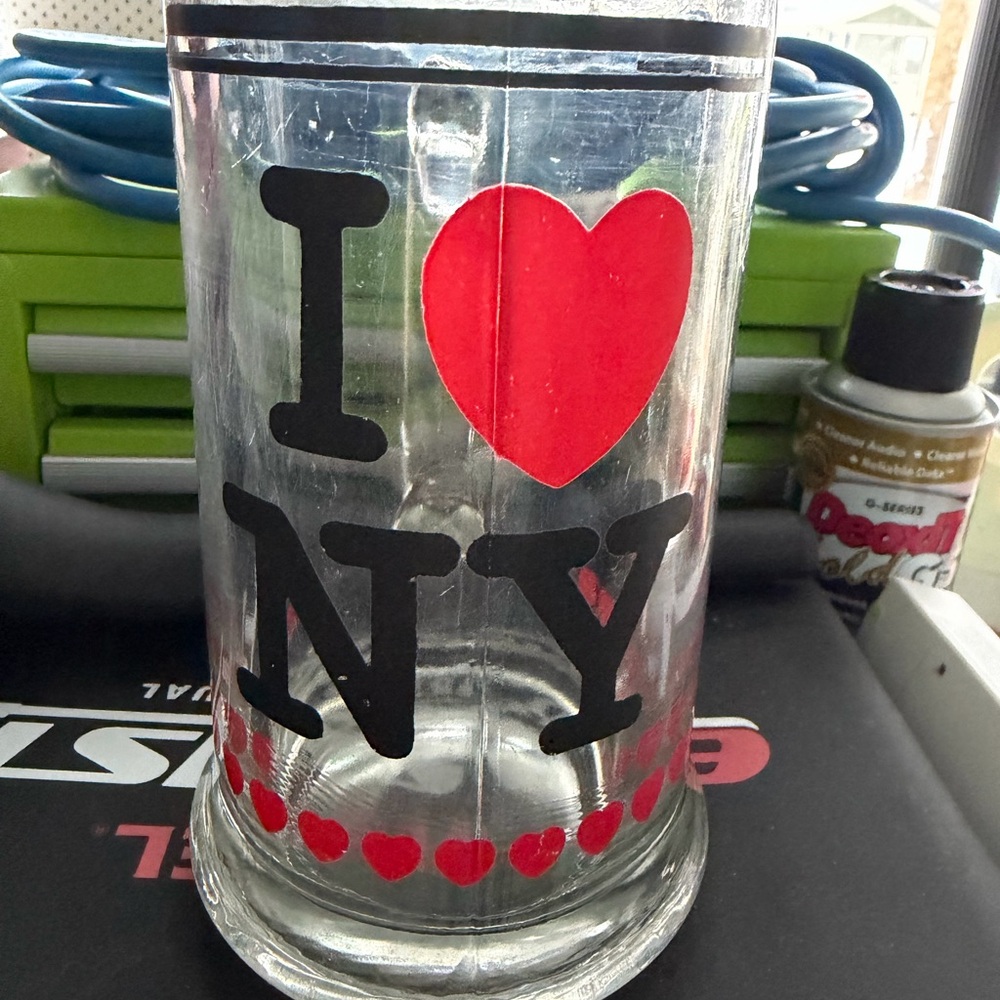 I Love NY Glass Tumbler